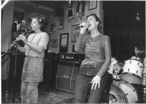 Zoe singing and Iona plays the clarinet. Live in Tottenham.